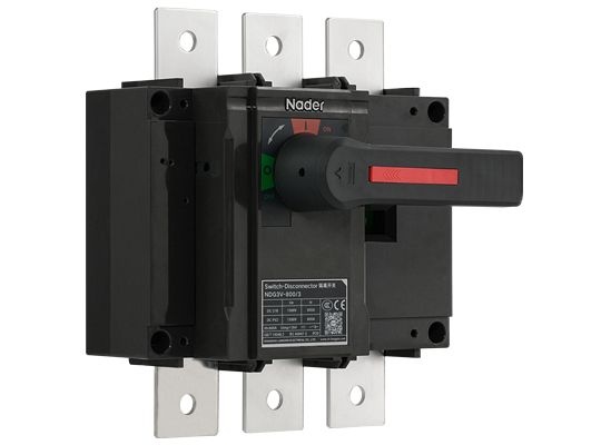 Выключатель нагрузки NDG3V-250..800. In=250..800 A, Un=1000 / 1500V DC. Кол-во полюсов: 2 / 3 Кат. прим.: DC-21B, DC-PV2