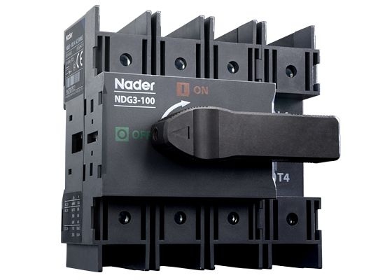 Выключатель нагрузки NDG3-100..160 In=100..160 A Un=1000 AC/ 1500V DC Кол-во полюсов: 3..8, 6 / 8 (реверсивный) Кат. прим.: DC-21B, DC-PV2 Установка: Din, панель, дверь